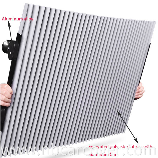 Most popular suv uv proof retractable aluminium universal customized car sun shades roller blinds